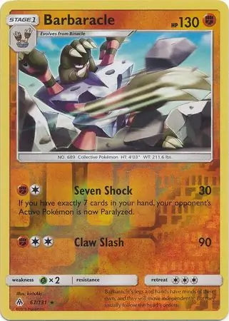Forbidden Light Barbaracle #67/131 reverse holo